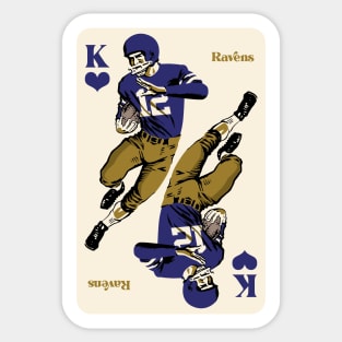 Baltimore Ravens King of Hearts Sticker